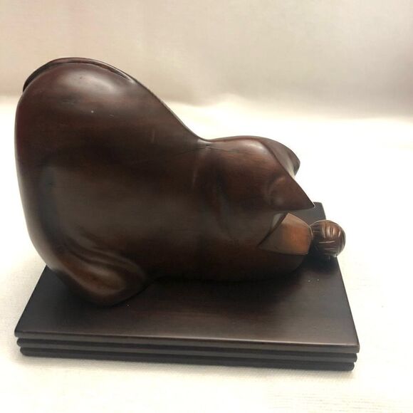 Selamat designs mahogany wood cats bookends - Picture 10 of 14